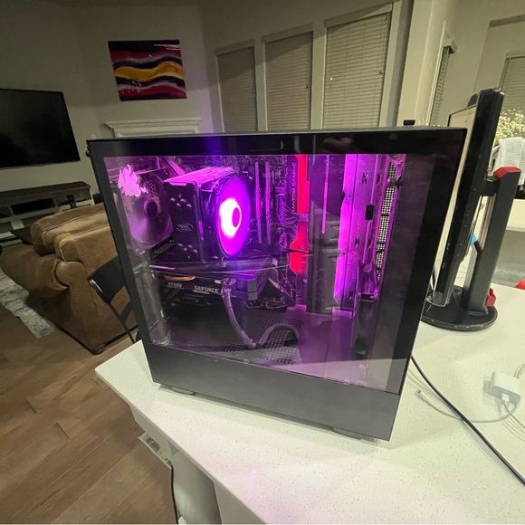 Custom Gaming PC with RGB Lighting